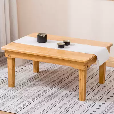 Nanzhu Folding Kang Table Kang Several Ground Table Low Table Simple Tea Table Low Table Rural Household Dining Table Square Table Square Table