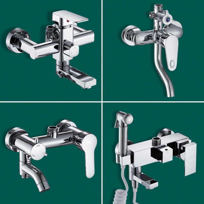 Thickened shower tap switch hot and cold water mixing valve bathroom with shower shower shower shower Three-gear bath tap