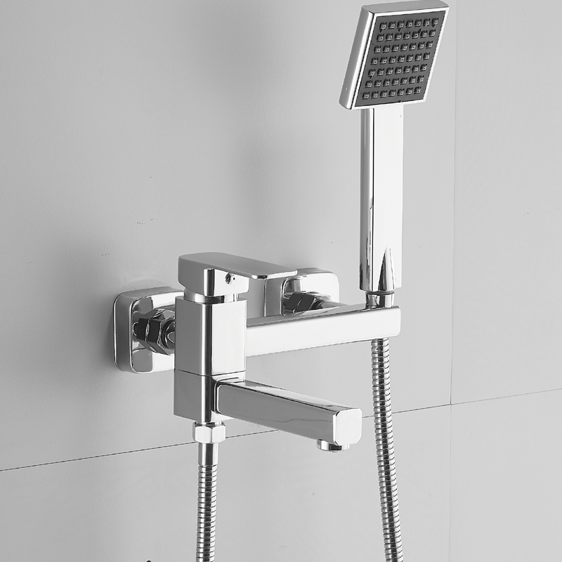 All-Copper Mixing Valve Hot and Cold Faucet Shower Bath Bathroom Bathtub Faucet Switch Simple Shower Set