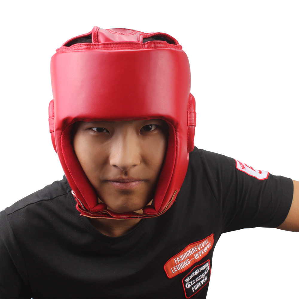 Professional Sanda Boxing Helmet Muay Thai Fighting Full Protection Adult Taekwondo Head Guard Protector Fighting Sheath