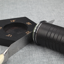 Black Pentagon Sharpening Petroleum Stone Drum Sharpener Accessories Polished Quick Sharpening Adapter Drum Sharpener