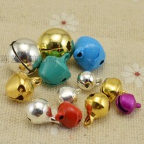 Small Bell pendant handmade diy jewelry material accessories gold and silver color Bell bracelet pendant decoration crafts