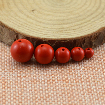 Imitation cinnabar scattered beads single bead DIY accessories wear bracelet woven hand beaded material jewelry round beads