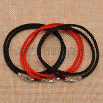 Square buckle Pearl Luo rope men and women Jade gold pendant lanyard necklace rope hanging rope crystal hanging rope