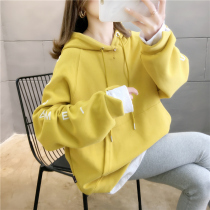 Pregnant womens autumn clothing and clothing women 2022 Spring and autumn New models of winter autumn in the middle of the Long Loose Jacket outer wearing the autumn blouses