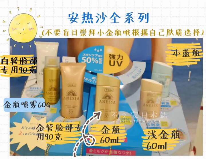 2018 Nhật Bản Kem chống nắng Shiseido Anzesa Gold Chai Kem chống nắng Nữ 60ml ngoài trời SPF50 Military training 90ml kem chống nắng cho da dầu nhạy cảm