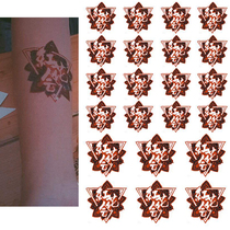 Red Flower Tattoo Tattoo Chinese has hip-hop Tattoo paper custom to make waterproof tide