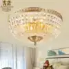 American all copper crystal ceiling lamp Luxury light luxury style Designer creative lamps Bedroom dining room Villa lamps