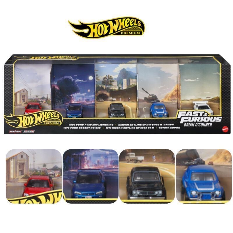 Hot Wheels New Fast & Furious 5-Car Set Toyota Ford Nissan Alloy Car Model Jmn13 Hot Wheels New Fast & Furious 5-Car Set Toyota Ford Nissan Alloy Car Model Jmn13