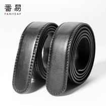Belt not lead male genuine leather automatic buckle mens belt calf leather Youth without head with body damp young people without buckle