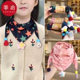 Детский удерживающий тепло демисезонный шарф, ветрозащитный шарф-платок для мальчиков, с защитой шеи