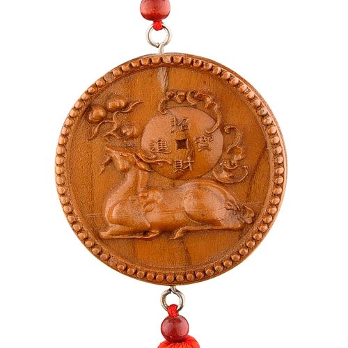 普生缘 Peach Wood Pixiu Car Pendants Включите и выходите на пинг дома фэн -шуй