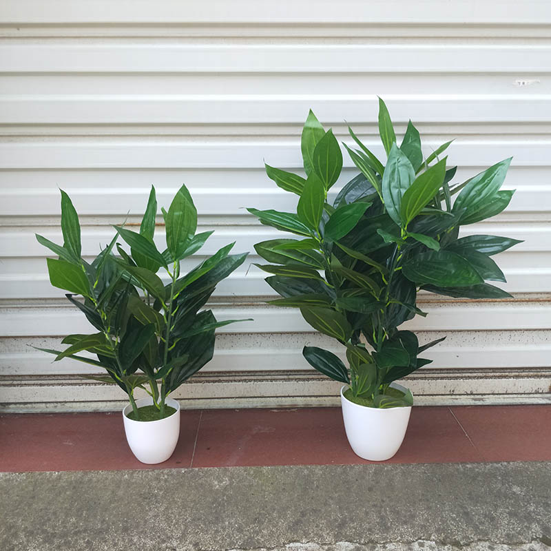 Simulated plant safe tree fake potted happy tree size bonsai plastic artificial flower interior decoration floor green plant