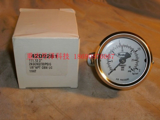 NORDSON Normail hot melt adhesive machine pressure meters PRESSURE GAUGE 30 PSI 901240