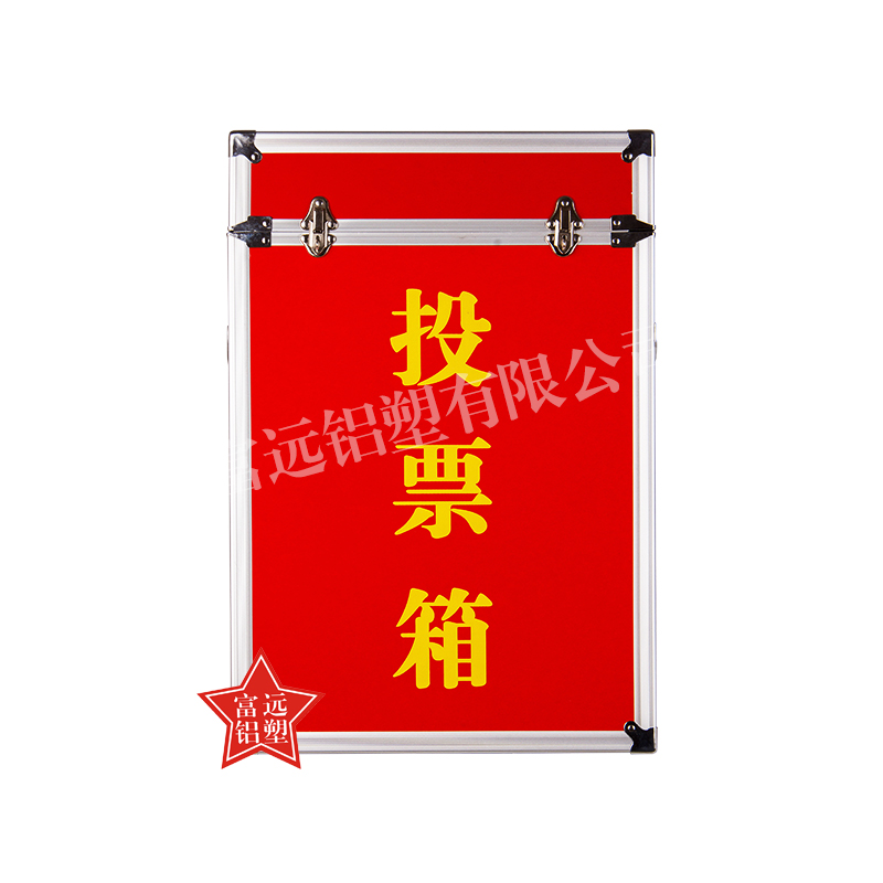 Full Red Buckle with Hand Landing Ballot Box Electoral Box Mega Capacity Performance Event Voting Special