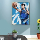 Живопись DIY Цифровая масляная живопись наполнение ручной звезды звезда NBA Dongcic Basketball Color Dired Made Gift Mif