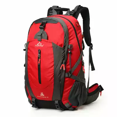 Tofeng mountaineering bag shoulder men's outdoor backpack Waterproof hiking backpack 40L Female travel bag sports backpack 50L