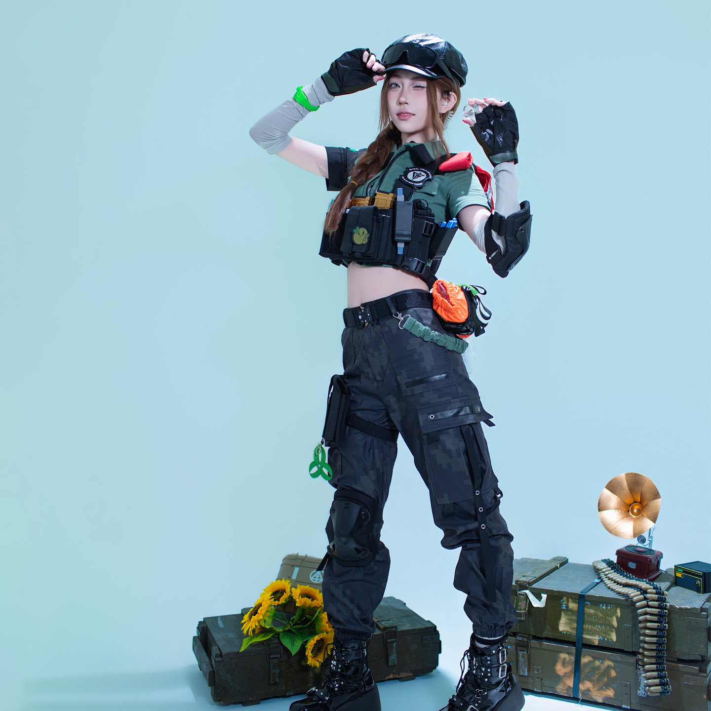 Spot [Большой набор] Костюм бабочки Jichen Delta Action Butterfly cos Новый игровой костюм для косплея агента бабочки