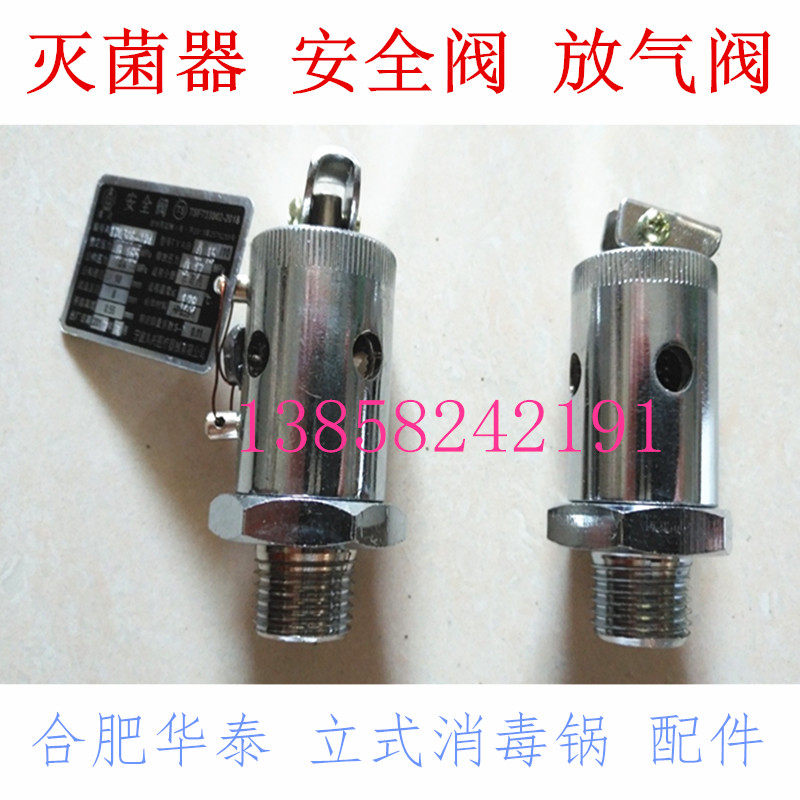 合肥华泰LX-B35L 50L C75L 100L120 150L立式灭菌器安全阀放气阀