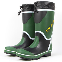 Quality nail bottom reef shoes sea fishing rain shoes fishing water shoes non-slip and waterproof Korean fishing shoes high tube rubber material