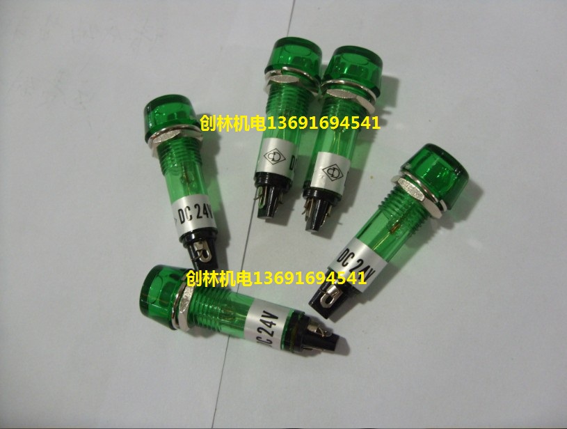 Taiwan Handout AUSPICIOUS LEDs PL-1005 Green 24V 10MM Water heater Power LED