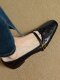 Retro Genuine Leather Mary Jane Shoes Flats 2026 New Spring & Fall Goatskin Black Soft Sole Shallow Mouth Women's Shoes Low Heel Flats