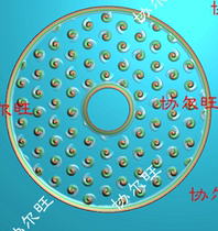 Finely carved image jdp grayscale image bmp relief image jade carving image round plate antique breast plate safe buckle round piece