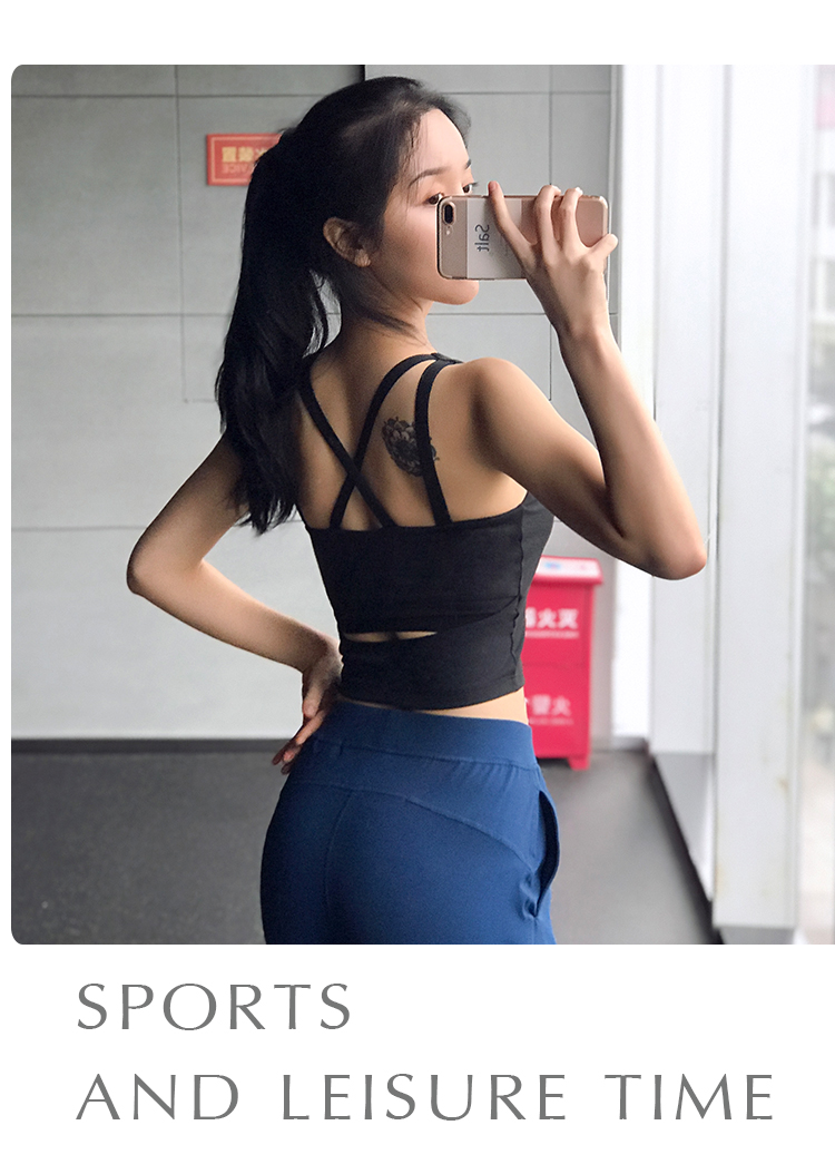 Mỹ trở lại chống sốc đồ lót thể thao quần áo yoga kiểu vest gợi cảm tập hợp áo ngực thể dục chạy chuyên nghiệp áo ngực nhanh khô trang phục tập yoga cho nữ
