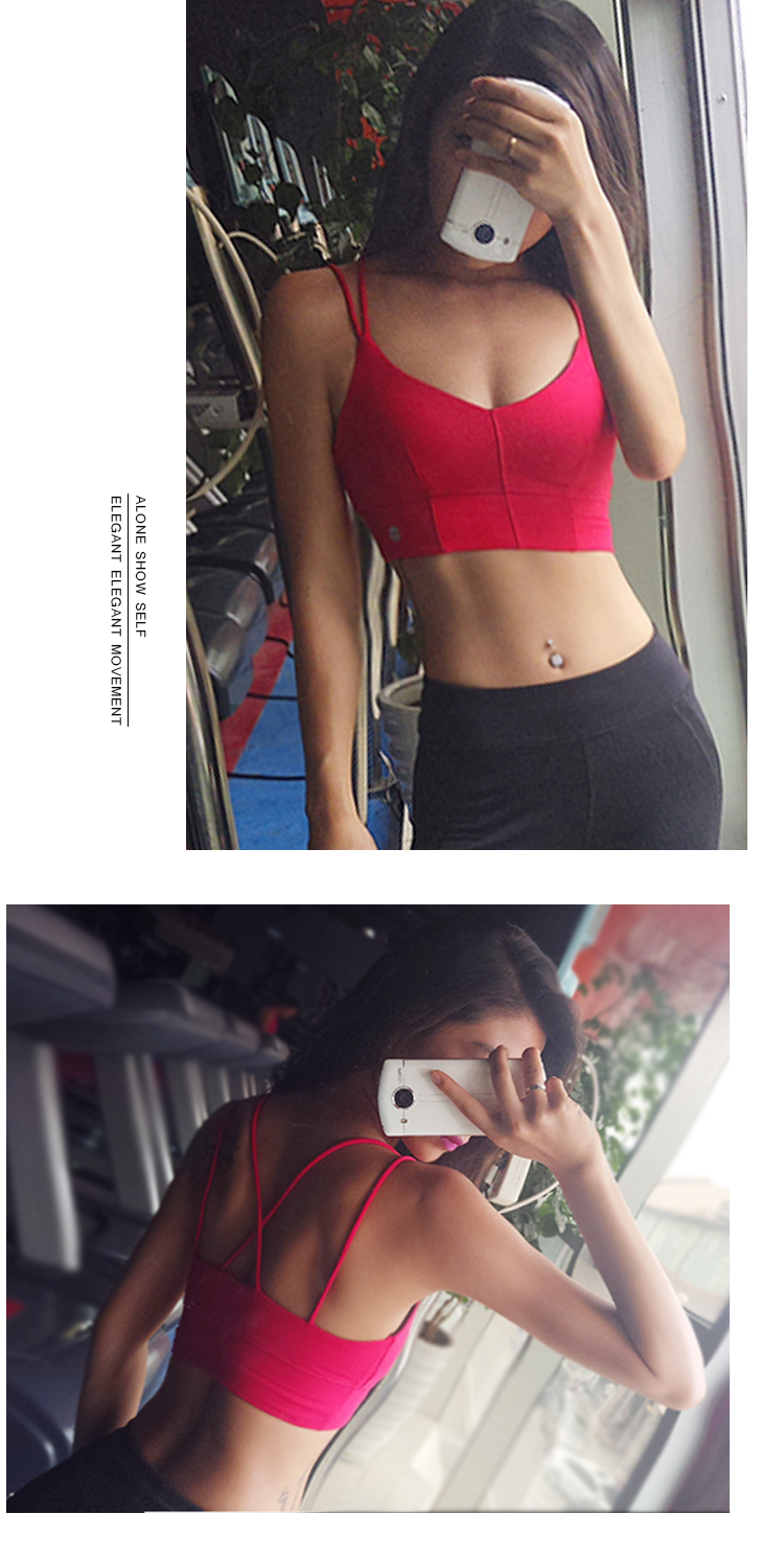 Thắt lưng mỏng thể thao nhanh khô áo ngực thể thao hấp thụ sốc tập thể dục chạy tập hợp để nhận được một cặp ngực áo ngực yoga mà không có áo ngực thép áo tập thể thao