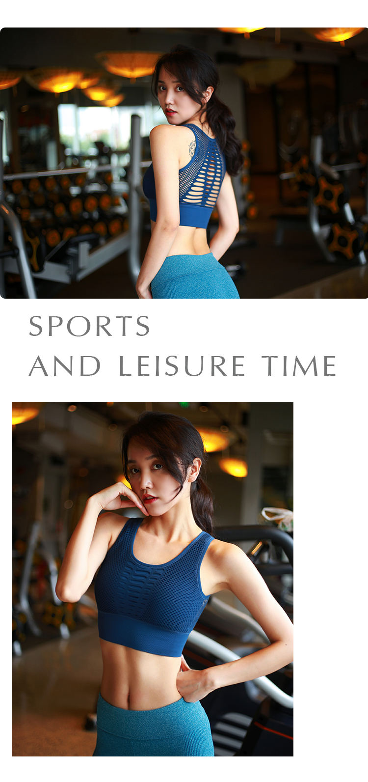 Thoáng khí lỗ thể thao đồ lót chống sốc vest tập thể dục áo ngực chạy nhanh khô yoga rập khuôn áo ngực để nhận được sữa áo tập thể