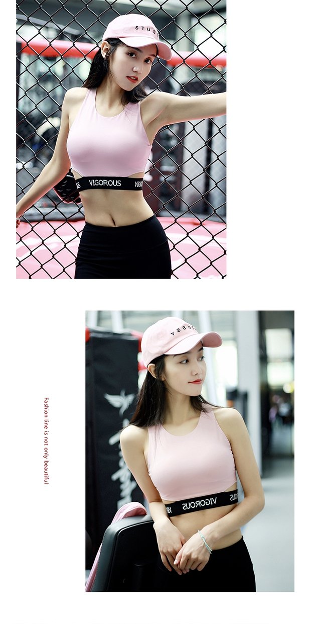 Đồ lót thể thao nữ chống sốc chạy tập hợp áo ngực tập thể dục yoga không có vòng thép áo ngực mà không có vòng thép áo ngực áo gym
