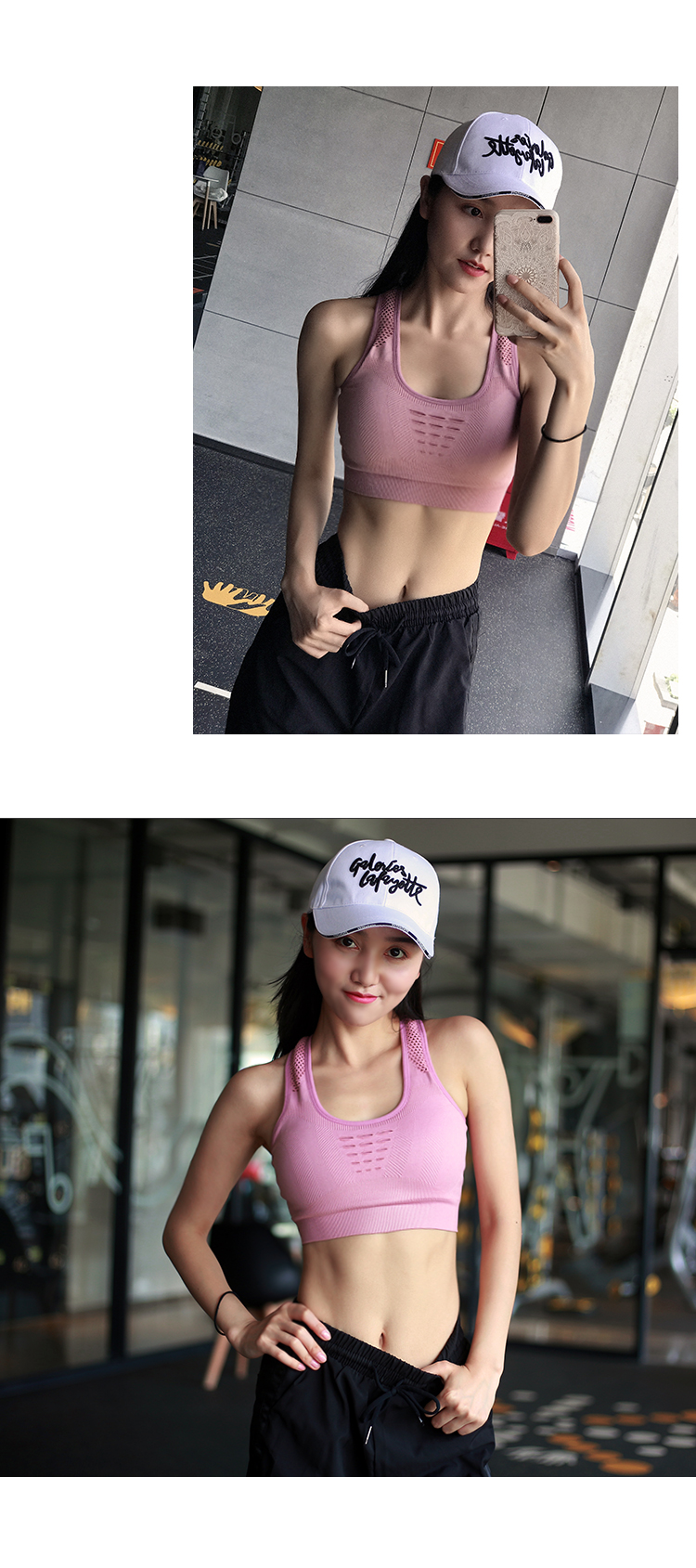 Breathable chuyên nghiệp cường độ cao đồ lót thể thao phụ nữ thu thập chống sốc khuôn mẫu thể dục áo ngực để nhận được phó yoga yoga vest mùa hè áo bra tập gym