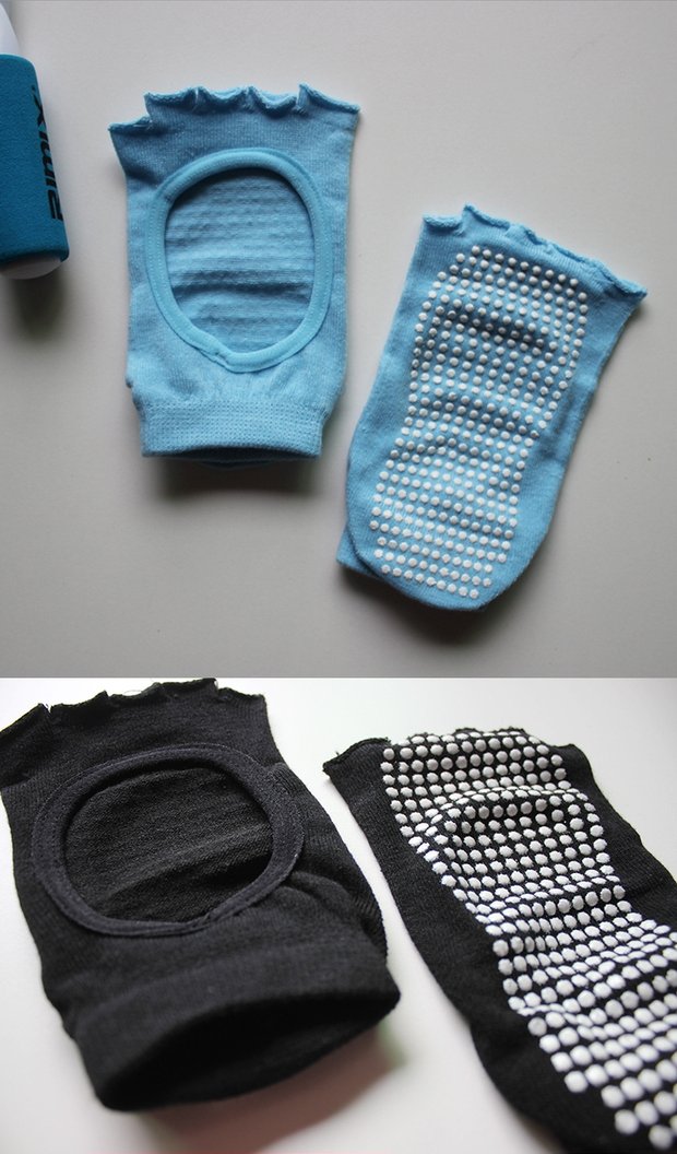 Vớ năm ngón chân vớ yoga chuyên nghiệp vớ chống trượt vớ hở ngón chân vớ vớ cotton vớ thể thao thảm tập yoga manduka