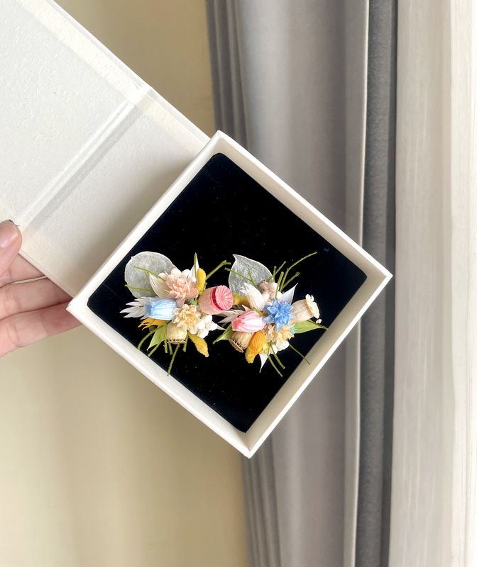 Wedding Eternal Flower Artificial Flower Ring White and Green Outdoor Wedding Wedding Ring Forest Style Purple Style Couple Rings Wedding Eternal Flower Artificial Flower Ring White and Green Outdoor Wedding Wedding Ring Forest Style Purple Style Couple Rings