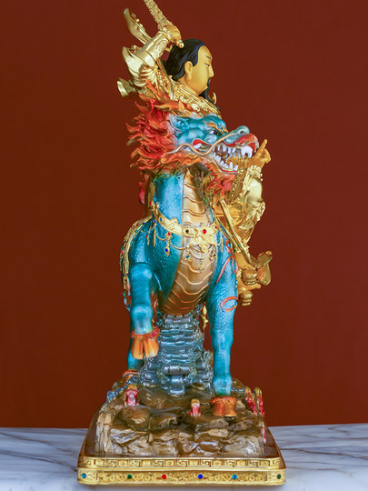 九天应元雷声普化天尊神像黄铜雷神雷祖大帝像居家供奉工艺摆件