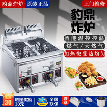 Leopard Commercial Desktop Gas Bomb Bottle Big-cylinder Automatic New Thermostat Potato Chicken Drop Machine