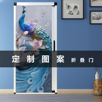 Come to the figure custom partition hive door curtain waterproof open kitchen bathroom retractable warm folding door anti-fume