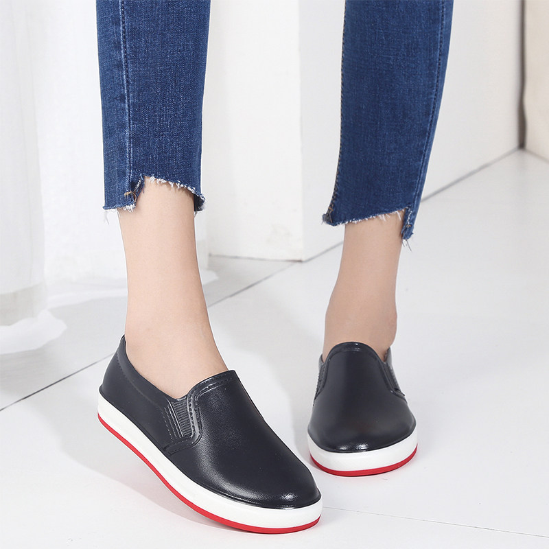 Spring and autumn rainshoes women fashion trend low-helped water shoes shallow short-tube boots shoes anti-slip flat boot shoes