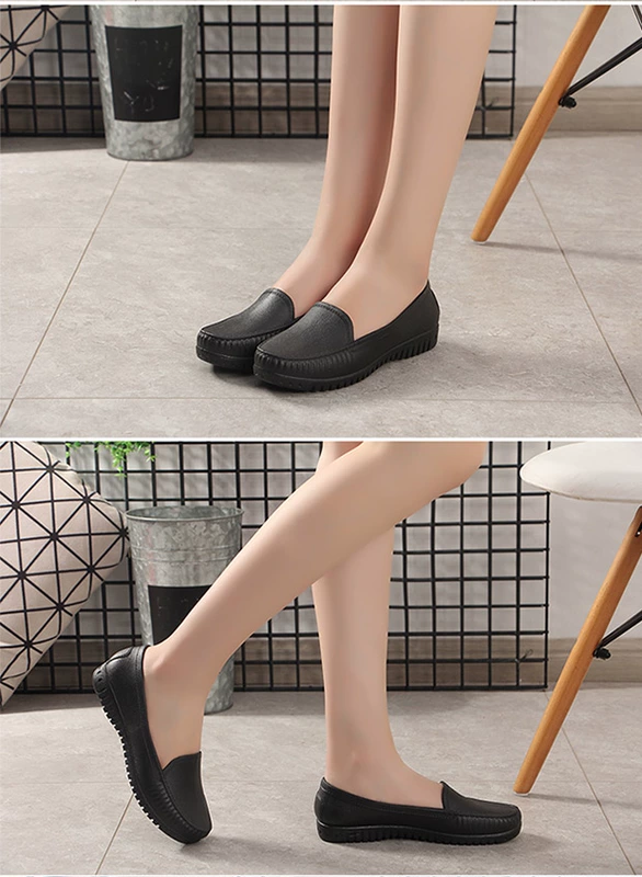 Giày đi mưa nữ Hàn Quốc dễ thương Giày nước thấp Giày mưa người lớn chống trượt ống ngắn nhà bếp giày công sở thời trang giày cao su không thấm nước