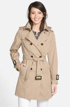 LONDON FOG Lady long hooded windbreaker coat coat unremovable warm Li 622720 us direct mail