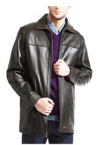 TANNERS AVENUE Mens Leather Leather Leather Jacket Lapel Collar Warm Live 5581 USA Direct Mail