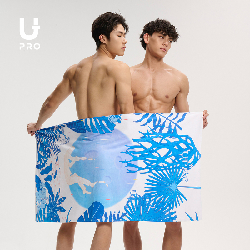 Upro Fashion Illustration Sports Towel Swimming Pool Bath Towel Plant Flower Illustrator Momo Co-Branded Design Upro Fashion Illustration Sports Towel Swimming Pool Bath Towel Plant Flower Illustrator Momo Co-Branded Design