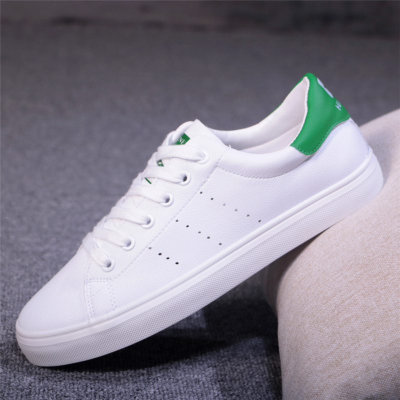 Universal white shoes male all-match student Korean version of the board shoes casual shoes white leather canvas shoes male student white shoes