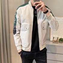 Casual Jacket Mens Clothing Youth Jacket Fall Han Edition Sashimi Loose Zipper Students Handsome 100 lap spring blouses