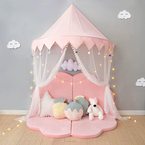 Ins children's tent indoor princess room game house wall hanging bedside decoration bed curtain reading corner hanging male and female