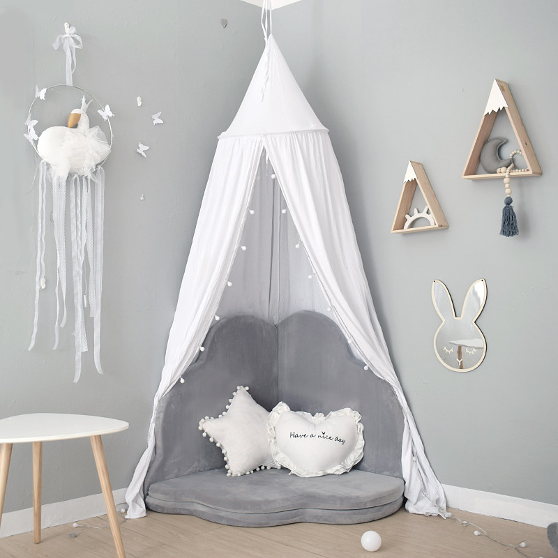 Nordic ins Bed curtain tent Children's room Dome bed tent Mosquito net Children's clothing store Kindergarten decoration Reading corner game