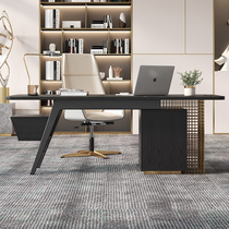 Desk light extravagant modern rock plate Serie writing desk small family type home minimalist modern computer desk integrated table