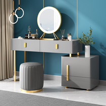 Light Extravagant Dresser Bedroom Modern Minima Small Household Type Containing Cabinet Integrated Rock Surface Innet Red Makeup Table