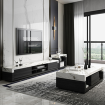 Nordic marble TV cabinet modern simple small apartment living room coffee table TV cabinet combination light luxury storage cabinet
