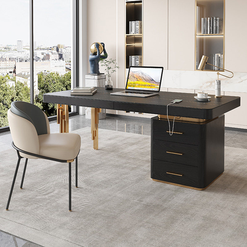 Italian Rockboard Desk Designer Nordic Light Extravagant Computer Desk Brief Modern Desk Calligraphy Book House Desk